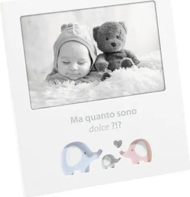 Produktbild von 2GQA1064 Mascagni Babyrahmen 10x15 cm weiß