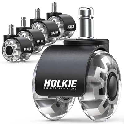 Obrázek produktu pro Solidchoice - Kolečka pro kancelářské židle, 11 mm - Vhodná pro tvrdé podlahy
