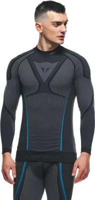 Produktbild von Dainese Herren Dry LS Baselayer-Shirt, Schwarz/Blau, XL/X