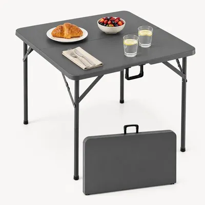 Immagine prodotto di Tavolo pieghevole da campeggio KOMFOTTEU, 86x86 cm, per uso esterno, capacità di carico: 180 kg
