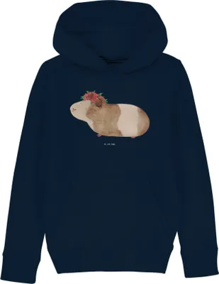 Produktbild von Mr. & Mrs. Panda Kinderpullover Meerschweinchen Weisheit 9-11 Jahre (134/146) - French Navy - Geschenk, Kapuzenpullover, Kapuzenpulli, Sweatshirt, Spruch, Pullover