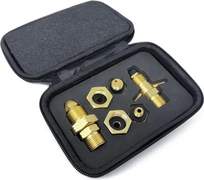 Produktbild von DREHMEISTER Gas Flaschen Adapter Set EU inkl. Etui - Gas-Entnahme (6-teilig)