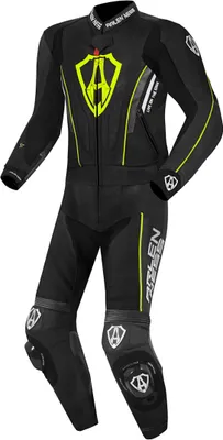 Immagine prodotto di Tuta in pelle Arlen Ness Losail 2 pezzi, nero/giallo, 52