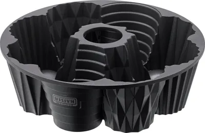 Produktbild von Kaiser 23.0064.6916, Muffin-Backform, Rund, Flache Oberfläche, 230 °C, Schwarz, Aluminium-Guss
