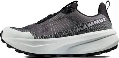 Niedriger Wanderschuh "Aenergy Mtn Low GTX" von Mammut in Schwarz und Grau; ideal für Damen.