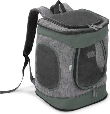 Produktbild von Famanu Rucksack für Haustiere - Gepolsterte Tragetasche für Katzen - Faltbar - 31 x 26 x 40 cm - Belastbar bis 15 kg
