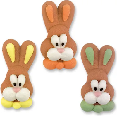 Produktbild von Günthart 72 Osterhasenköpfe klein aus Zucker