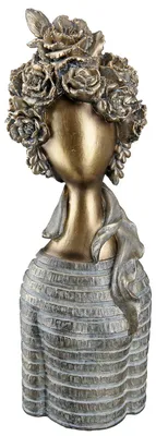 Immagine prodotto di Gilde Figur, figura femminile, "Linea", resina artistica, color oro, confezione da 2, lunghezza 6 cm, larghezza 9 cm, altezza 28 cm. Codice prodotto: 37848. Codice EAN: 4063387378489