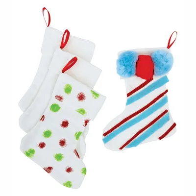 Produktbild von Colorations Bastelset Weihnachtssocke - Gestalte deine eigene Weihnachtssocke, Set mit 12