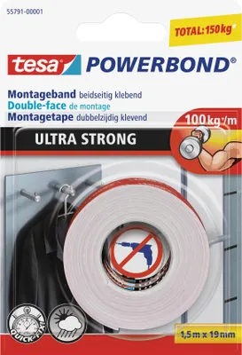 Produktbild von dwustronna taśma montażowa tesa POWERBOND Ultra Strong w rolce