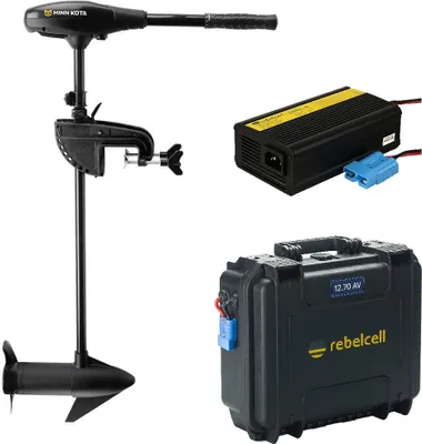 Produktbild von MINN KOTA Endura MAX 55 Elektro-Außenborder mit Akku und Ladegerät : 106cm mit Akku 70AH & 10A Ladegerät