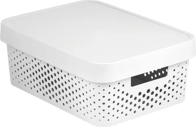 Zdjęcie produktu dla Curver Infinity Dots 11L pudełko z pokrywką białe