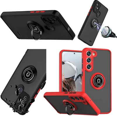 Obrázek produktu pro Pro Samsung Galaxy S23 Plus TPU / PC Design Ring Cover Pouzdro na mobilní telefon Ochranné kryty