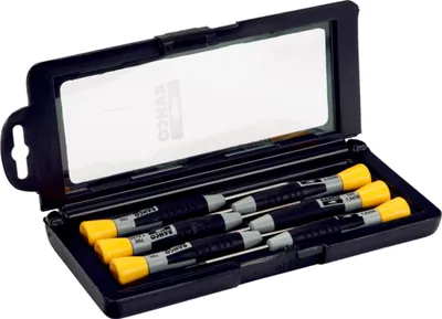 Produktbild von Bahco Satz Schraubendreher für Schlitzschrauben mit Präzisionsgriff, 1-2,5 mm - 6-tlg.