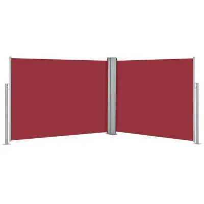 Produktbild von vidaXL Ausziehbare Seitenmarkise Rot 140 x 1000 cm