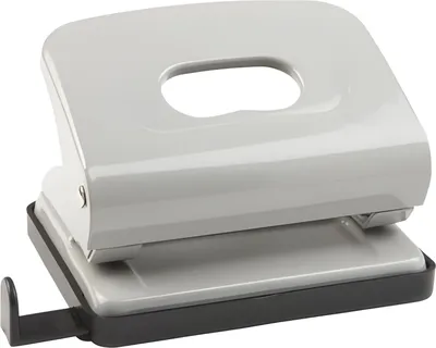 Produktbild von Idena Locher Metall bis 16 Blatt grau Kartonetui
