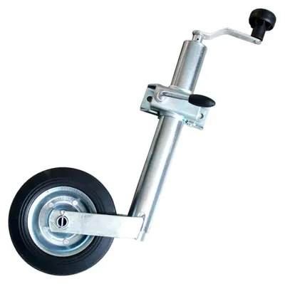 Image de Roulette de support pour remorque, 48 mm, capacité de charge de 150 kg, avec serrage