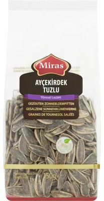 Produktbild von Miras Gesalzene Sonnenblumenkerne 150 g – Knackiger Snack für unterwegs