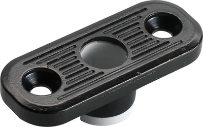 Produktbild von Stangenführung f. Holztüren C= 20 x 50 mm, schwarz beschichtet
