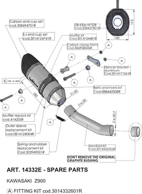 Produktbild von Nietensatz LeoVince Auspuff-Ersatzteil Nietenband inkl. Nieten für 10074 / 10393