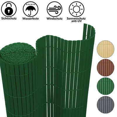 Obrázok produktu pre Jiubiaz Privacy Mat PVC Privacy Screen Garden Privacy Fence Balcony Fence Windbreak Balcony Cladding Green 180x300cm