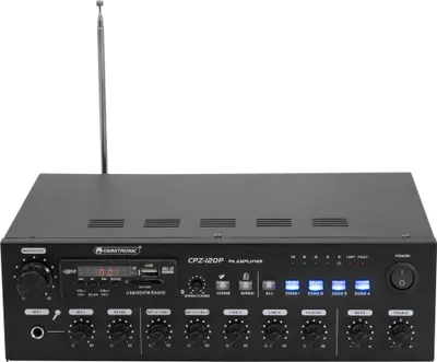 Zdjęcie produktu dla Omnitronic 80709704 Audioverstärker Leistung/Phase Schwarz (80709704)