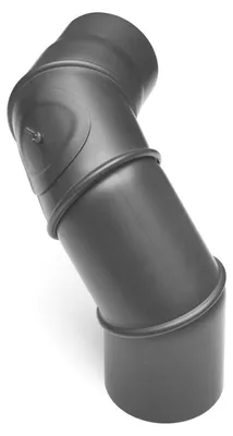 Produktbild von Raik Basic Multibogen 120mm gussgrau mit Tür – 4teilig für Rauchrohr / Ofenrohr