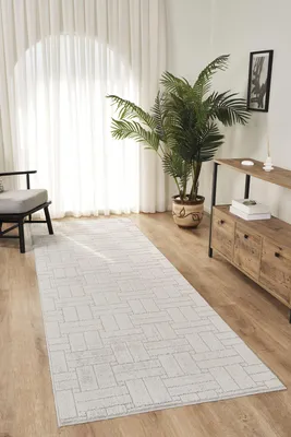 Obrázok produktu pre Conceptum Hypnose, koberec (100 x 300 cm) - 100% polypropylén, sivý, protišmykový