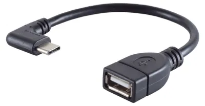 Produktbild von Adapter, USB-Typ C-Stecker/  USB 2.0 A Buchse 90°