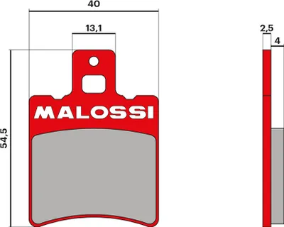 Produktbild von Malossi BRAKE PADS MHR Bremsbeläge