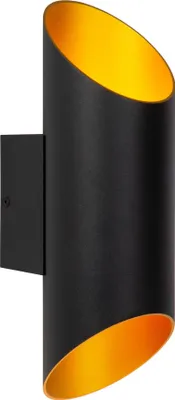 Produktbild von Wandleuchte Metall G9 H: 30 cm Up Down in Schwarz Messing Modern