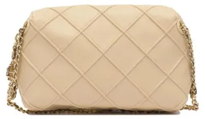 Productafbeelding van Tory Burch schoudertas voor dames, beige, leer - UNI