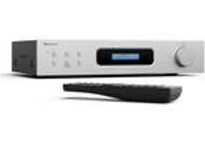 Produktbild von Auna Art22 Verstärker HiFi Stereo Mit Bluetooth & DAB+ Radio – 2x60 W, Optische & Koaxiale Eingänge, FM-Tuner, CD/DVD-Wiedergabe, Fernbedienung, Kompaktes Design, Weiß-Silber