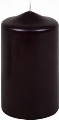 Produktbild von Premium Stumpenkerzen Schwarz 120 x 70 mm, 1 Stück
