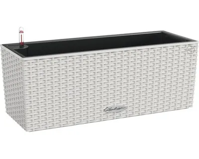 Obrázek produktu pro Plastový samozavlažovací truhlík Lechuza Balconera Cottage50 x 19 x 19 cm světle šedý včetně zavlažovacího systému, vložky na rostliny, substrátu a ukazatele hladiny vody