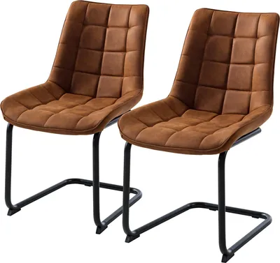 Produktbild von home24 Freischwinger - Microfaser / Metall