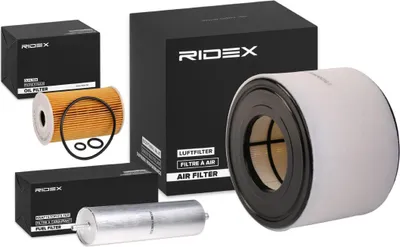Produktbild von RIDEX Filterset Inspektionspaket Filtersatz für AUDI A6 Avant (4G5, 4GD, C7) A6 Limousine (4G2, 4GC, C7)