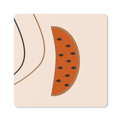 Produktbild von MuchoWow® Mauspad Mousepad Sommer - Wassermelone - Linien 30x30 cm - Mousepads - Maus Mat - Pad - Mausunterlage - Gaming