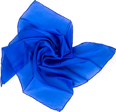 Produktbild von Nickituch Seidentuch royalblau blau dunkelblau Seide 55x55cm