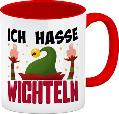 Produktbild von Ich hasse Wichteln Kaffeebecher