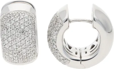 Produktbild von JuwelmaLux Creolen 750/000 (18 Karat) Weißgold mit Brillanten JL30-06-2580