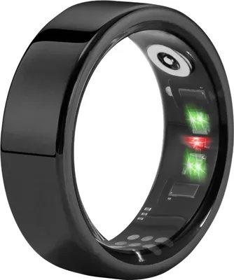 Immagine prodotto di Anello fitness intelligente AMOVAN taglia 7 nero, tracker del sonno/impulso/ossigeno