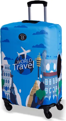 Obrázek produktu pro Obal na cestovní kufr BERTOO - Travel the world velikost L