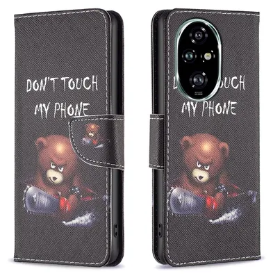 Produktbild von Für Honor 200 Pro Kunst-Leder Book Wallet Handy Tasche Motiv 1 Hülle Etuis Hülle