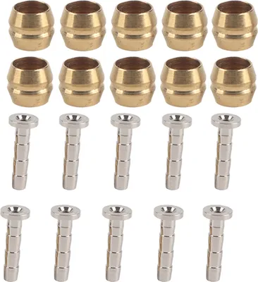 Image de 10 connecteurs d'huile pour freins à disque BH90, cuivre-acier inoxydable, pièce de rechange pour conduite de frein, or-argent