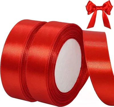 Immagine prodotto di Nastro di raso rosso 44m nastro regalo ampio 20 millimetri fiocco nastro matrimonio tessuto