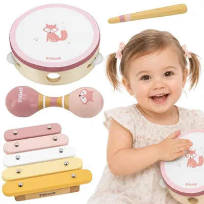 Produktbild von Viga Polarb Musikinstrumentenset Rosa