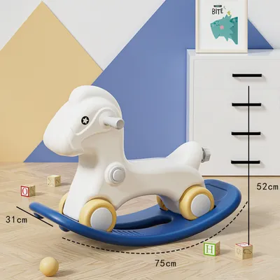 Produktbild von 360Home Kinderspielzeug Holzpferd Schaukelstuhl Achterbahn 2 in 1