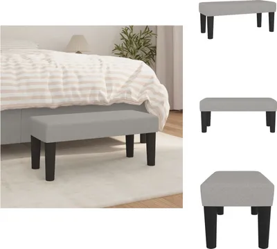 Immagine prodotto di vidaXL Panca grigio chiaro 70x30x30 cm in tessuto - Panche