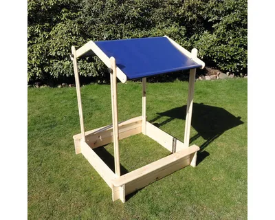 Produktbild von Sandkasten Peter mit Dach Holz 100 x 99,5 x 132,5 cm natur